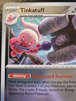 Tinkatuff 097/132 Reverse Holo Common Mega Evolution Pokemon TCG - Image 2