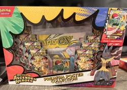 Pokemon TCG Ascended Heroes Mega Lucario Premium Poster Collection Box - Image 1