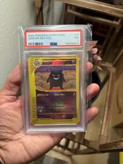 Pokemon TCG Gengar Rev Holo Expedition PSA 7 - Image 1