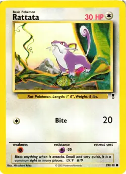 Pokemon TCG Rattata 89/110 Legendary Collection Common NM - Image 1