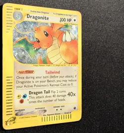 Pokemon EXPEDITION - #9/165 Dragonite - Holo - ENG - Heavily Played - Image 5