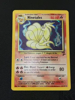 Pokemon Card: Ninetales HOLO 13/130 Base Set 2 Vintage Rare! NM/LP - Image 2