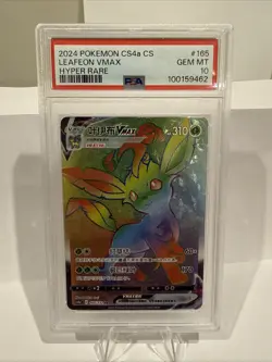 Chinese Pokemon Leafeon VMAX Rainbow Secret Rare PSA 10 Gem Mint - Image 1