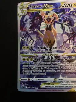 Zeraora VSTAR GG43/GG70 Crown Zenith: Galarian Gallery Holo 2023 Pokemon - Image 5