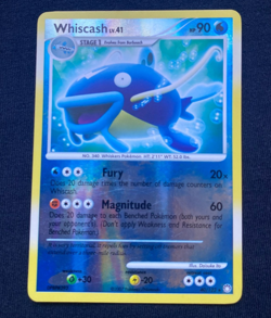 Pokemon Card Whiscash 40/123 Mysterious Treasures Reverse Holo (LP) - Image 1