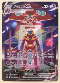 Pokemon TCG Deoxys VMAX #GG45 Crown Zenith Galarian Gallery English 2023 - Image 1