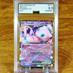 Pokemon Scarlet & Violet 151 Mew EX 151/165 AGS Mint+ 9.5 Full Holo Rare 2023 - Image 1