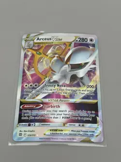 Pokemon Arceus VSTAR Lot – 123/172 & 184/172 Gold Secret Rare NM Brilliant Stars - Image 2