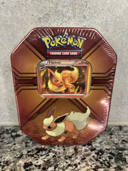 Pokemon 2017 Triple Effect Tin Flareon Sealed - Image 1