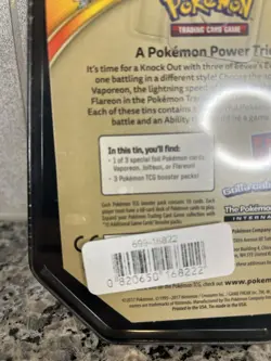 Pokemon 2017 Triple Effect Tin Flareon Sealed - Image 5