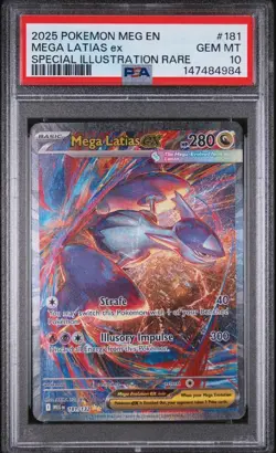 2025 POKEMON MEGA EVOLUTION SPECIAL ILLUSTRATION RARE MEGA LATIAS EX PSA 10 - Image 1