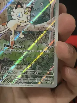 Meowth 106/094 Pokemon TCG Phantasmal Flames Illustration Rare IR NM/M - Image 2