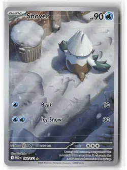 Pokemon Snover 140/132 Holofoil ME01: Mega Evolution Illustration Rare - Image 1