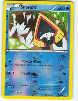 Snorunt - Reverse Holo - 21/101 Plasma Blast - Pokemon TCG - 2013 - Image 1