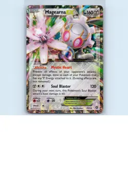 Pokemon tcg XY - Steam Siege Magearna EX Heavily played - Image 1