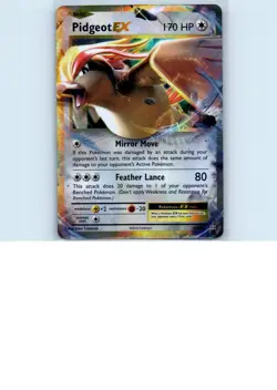 Pokemon tcg XY - Evolutions Pidgeot EX Heavily played - Image 1
