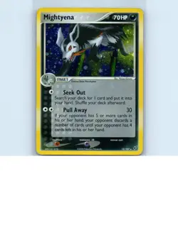 Pokemon tcg Deoxys Mightyena Moderately played - Image 1