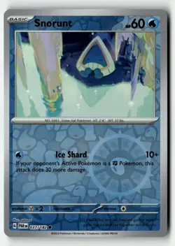 Snorunt 037/182 Common Paradox Rift Pokemon Reverse Holo Near Mint - Image 1