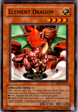Element Dragon - SOD-EN023 - Common - Unlimited Edition - Lightly Played - Image 1