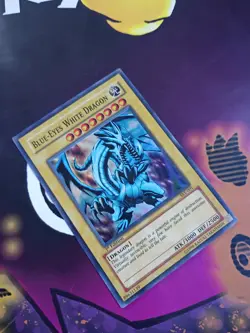 Yu-Gi-Oh! Blue-Eyes White Dragon SKE 1st Edition Super Rare MP - Image 1