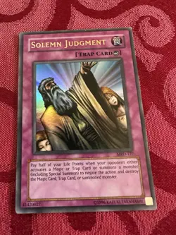 Solemn Judgment MRD-127 MP Ultra Rare Metal Raiders Unlimited Edition Yu-Gi-Oh - Image 1