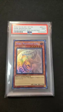 Yu-Gi-Oh! Dark Magician Girl Ghosts/Pasts 2nd Haunting 1st Edition PSA 9 - Image 1