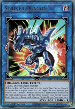 Striker Dragon 1st Ed Ultimate Prismatic RA01-EN046 Yu-Gi-Oh! - Image 1