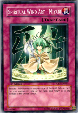 1X NM Spiritual Wind Art - Miyabi - CRV-EN053 - Common 1st Edition yugioh - Image 1
