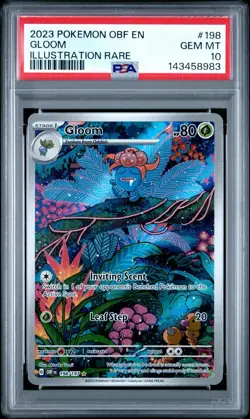 Pokemon TCG Obsidian Flames EN Gloom Illustration Rare 198/197 PSA 10 - Image 1