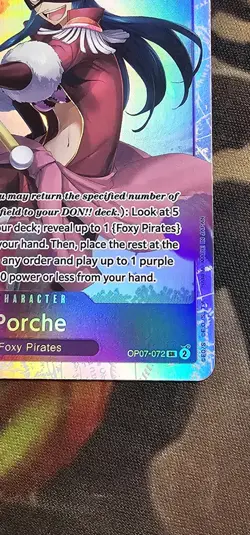 OP07-072 Porche SR One Piece TCG English Card - Image 3