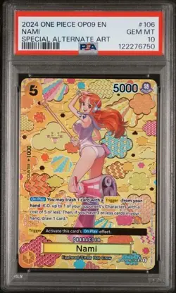PSA 10 One Piece Emperors in the New world OP08-106 SP Nami OP09 - Image 1