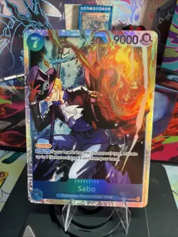 One Piece Sabo Character Card 9000 Power Blocker OP15-046 Card Game - Image 1