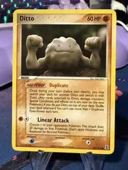 Pokemon TCG Ditto Geodude Card Regular Delta Species 62/113 - Image 1