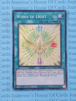 Wings of Light AGOV-EN048 Super Rare Yu-Gi-Oh Card 1st Edition New - Image 1