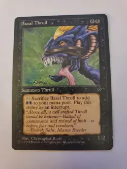 MTG Magic The Gathering Card Basal Thrull Summon Thrull Black Fallen Empires - Image 1