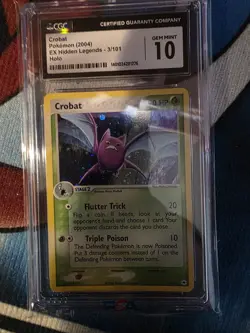 CGC 10 GEM MINT Crobat 2004 EX Hidden Legends 3/101 Holo Pokemon Card - Image 1