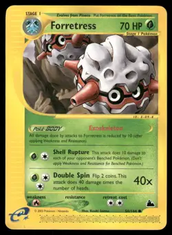 Pokemon Cards Forretress 56/144 Skyridge WOTC Common NM - Image 1