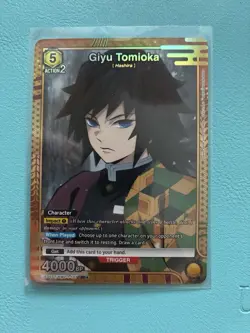 Giyu Tomioka Union Arena Holo Card, UE05ST/KMY-1-107, SUPER RARE (SR) - Image 1