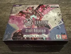 Gundam Card Game Steel Requiem GD03 Booster Box Factory Sealed - Image 1