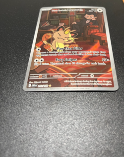 Team Rocket's Meowth #203/182 Destined Rivals NM/M Pokemon Card - Image 1