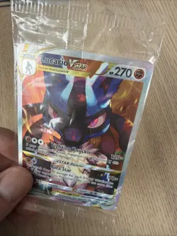Lucario VSTAR SWSH291 SWSH: Sword & Shield Promo Cards Holo Damaged - Image 3