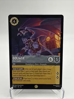 Disney Lorcana Goliath – Clan Leader – Rare Card – Near Mint+ - Image 1
