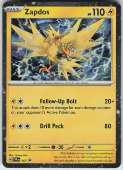Holo Foil Zapdos 157 Promo SV: Scarlet & Violet Promo Cards - Image 1