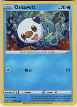Holo Foil Oshawott - (Cosmo Holo) SWSH222 Promo SWSH: Sword & Shield Promo Cards - Image 1