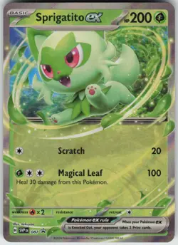 Holo Foil Sprigatito ex - 087 Promo SV: Scarlet & Violet Promo Cards NM - Image 1