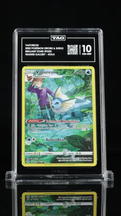 Pokemon Vaporeon TG02/TG30 Brilliant Stars Trainer Gallery - TAG 10 - Image 1