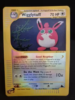 Pokemon TGC Wigglytuff 34/144 Skyridge Reverse Holo Rare Vintage Card - Image 1