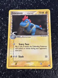 Pokemon TCG Croconaw (Delta Species) Dragon Frontiers 27/101 - Image 1