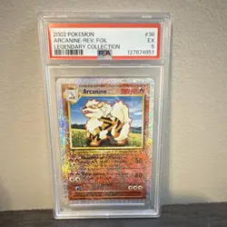 Pokemon Arcanine Legendary Collection 36/110 Reverse Holo PSA 5 2002 - Image 1