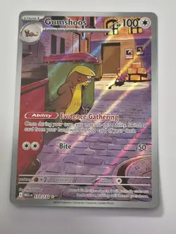 Gumshoos 153/132 Illustration Rare Mega Evolution Pokemon NM/M - Image 1